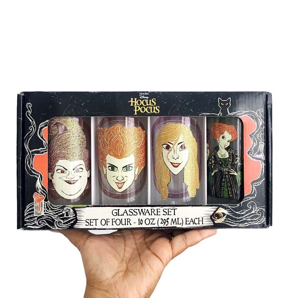 Disney’s Hocus Pocus 4 piece Glassware Set